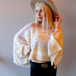 FREE PEOPLE Saturn Knit Poncho
